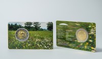 2 Eiro monēta / Latvijas brūna govs / BU