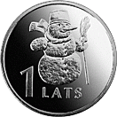 1 lats - Sniegavīrs