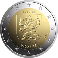 2 EURO COIN / Vidzeme
